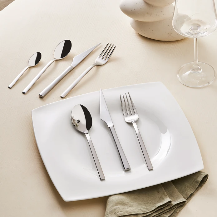 Karaca Elegance Bone Lexi 53 Parça 12 Kişilik Yemek Takımı Platin