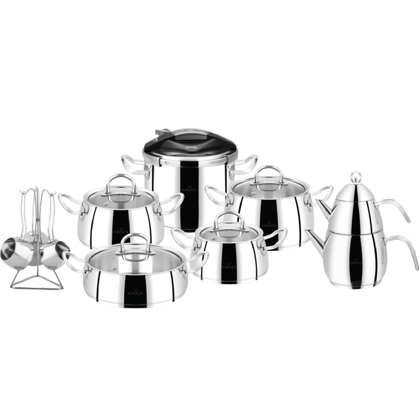 Karaca Elegance Bone Lexi 53 Parça 12 Kişilik Yemek Takımı Platin